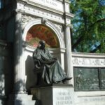 The Hahnemann memorial is the only monument in Washington D.C. dedicated to a physician